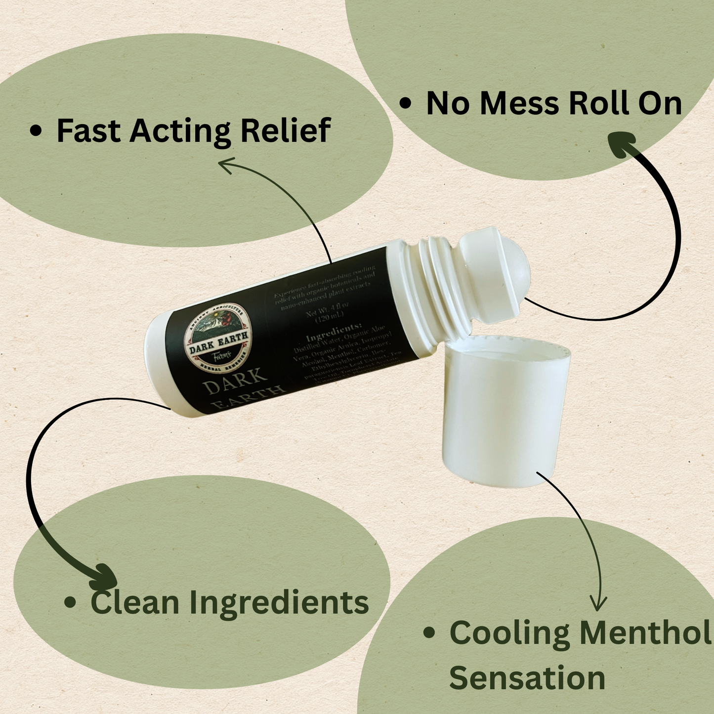 2000mg Cooling Herbal Roll On